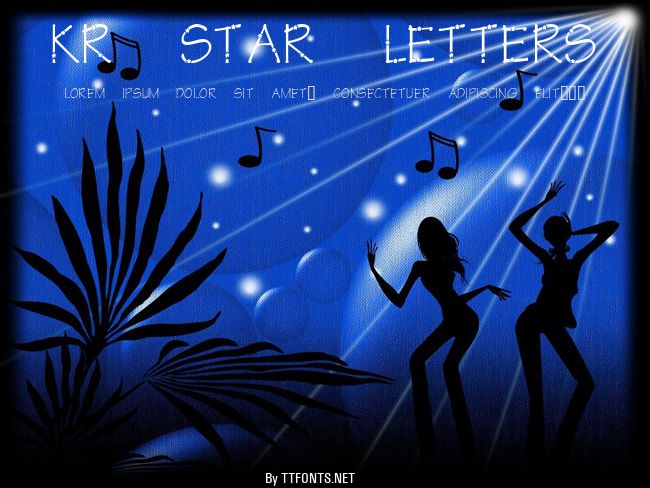 KR Star Letters example